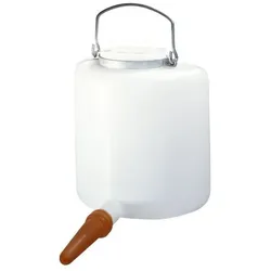 Ukal Halbrunde Rindertrinkflasche mit Deckel (600 cl), Futternapf