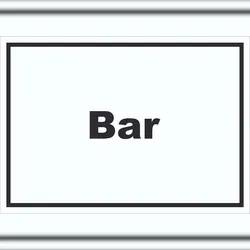 HB-Druck Bar Schild mit Text Pub Kneipe waagerecht A3 (297x420mm)