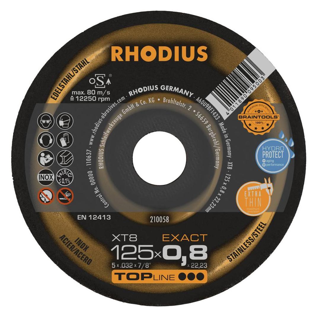 Rhodius 210058 XT8 EXACT Trennscheibe extra dünn 125x0,8x22,23 (210058)