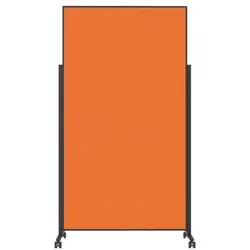 Magnetoplan Design-Moderationstafel »VarioPin« Rahmen schwarz orange