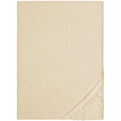 Spannbettlaken BIBERNA "Biber, leicht angeraut, flauschig & warm", beige, L:200cm, Biber, Obermaterial: 100% Baumwolle, Bettlaken, Spannbettlaken, aus 100% Baumwolle, für Matratzen bis 22 cm Höhe, Winter, Bettlaken