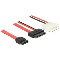 Delock Festplatten Anschlusskabel [1x - 2x ] 0.5 m Schwarz, Rot 84790