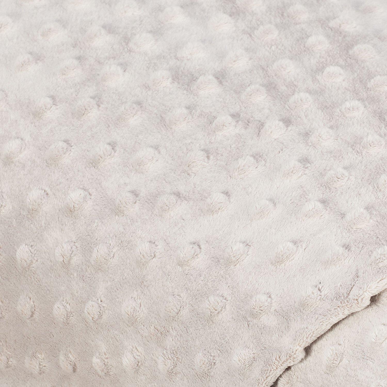 Noppen-Fleece "Minky", taupe