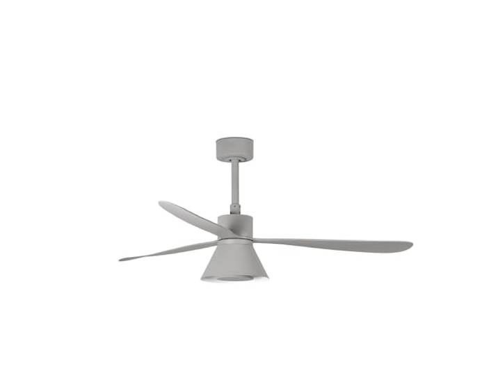 Faro Amelia Großer, kegelförmiger, grauer Deckenventilator mit LED, 6 Geschwindigkeiten