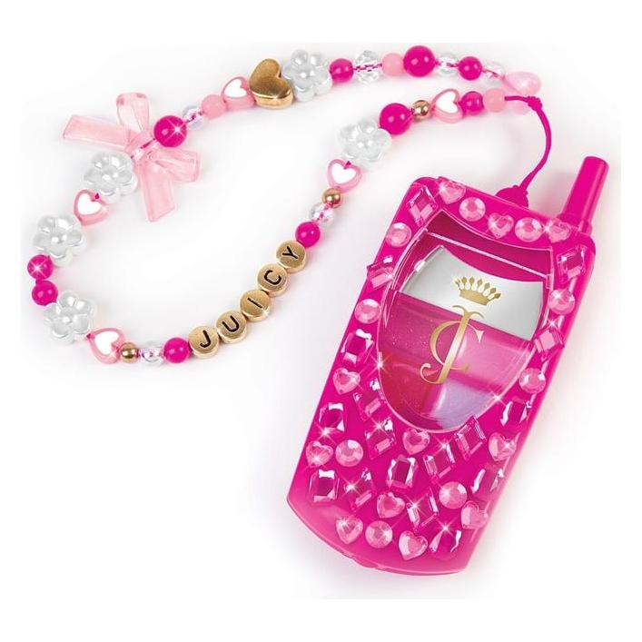 Juicy Couture MAKE IT REAL Dial Up the Style Lip Gloss Phone and DIY Lanyard (4473)