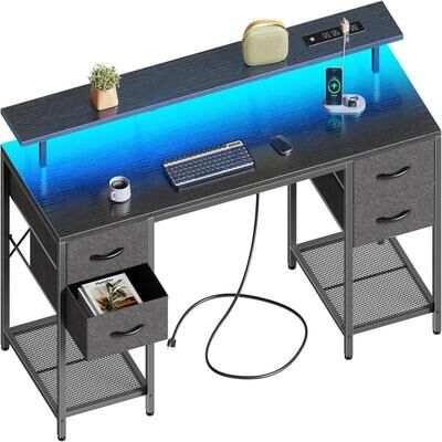 No 55 inch Computer Desk with 4 Drawers