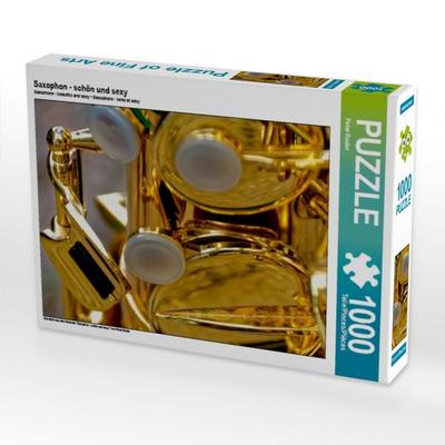 CALVENDO Puzzle Saxophon - schön und sexy | 1000 Teile Lege-Größe 64x48cm Foto-Puzzle für glückliche Stunden