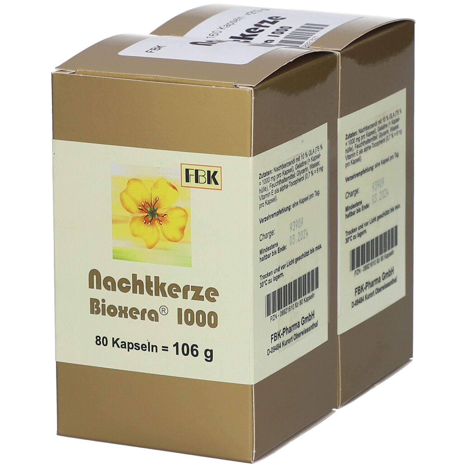 Nachtkerze Bioxera 1000 Kapseln 160 St