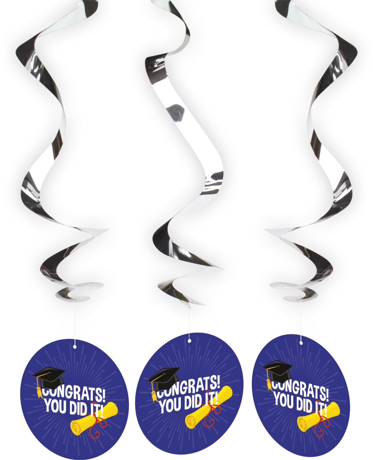 Folat Party Products Congrats Hangdecoratie - 3 stuks
