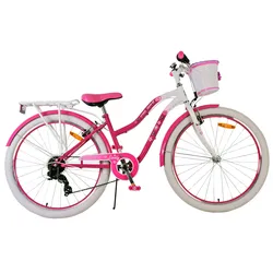 Volare Kinderfahrrad Lovely Fahrrad für Mädchen 26 Zoll Kinderrad in Rosa