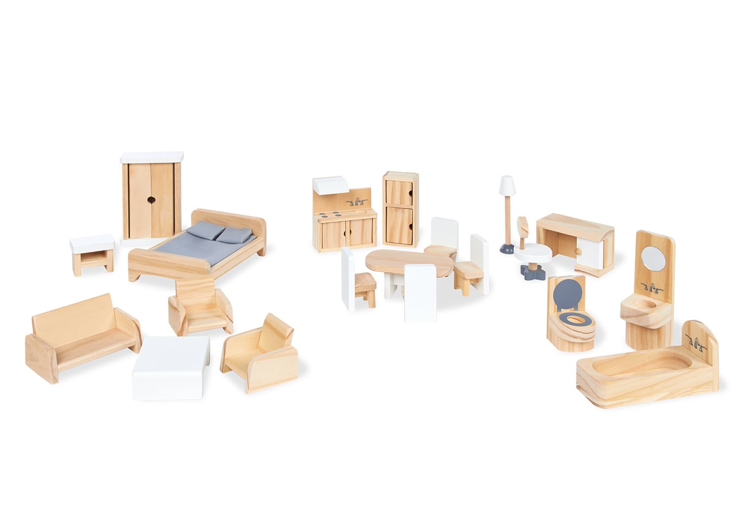 Pinolino Set poppenhuismeubels, 20-delig