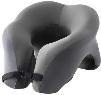 Uplift Essentials High Fidelity 2 in 1 Face Down Travel Pillow gray
