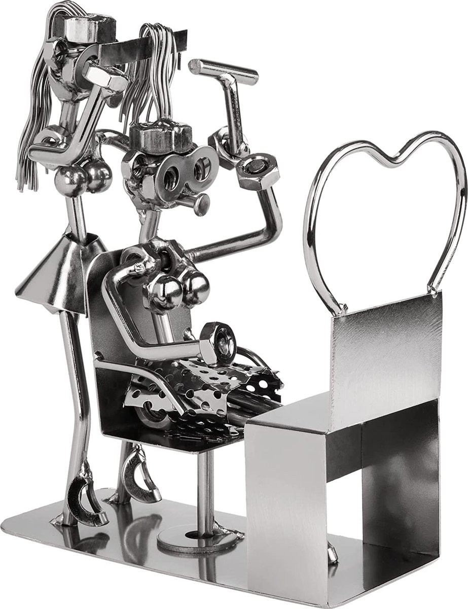 Brubaker Schroefmannetje Kapster - Handgemaakt Metalen Figuur