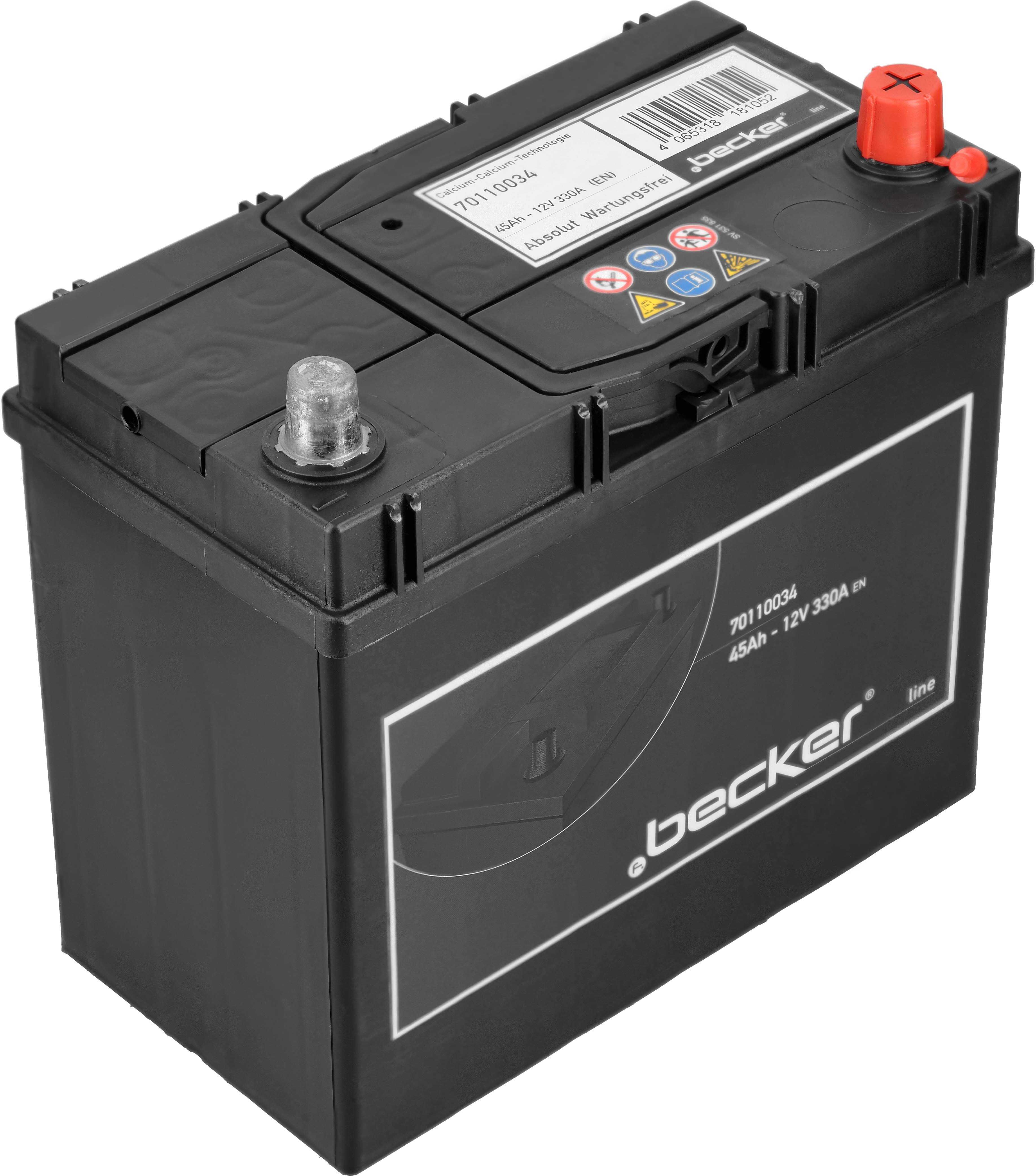 F.Becker Starterbatterie 70110034 12v 68ah 330a Für Ford Geely Great Wall Toyota Tesla Suzuki Honda Mazda Hyundai