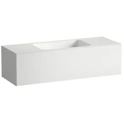 Laufen FOLIO Waschplatz H580FO55251121 1254x450x350 mm, ohne Armaturenbank, ohne Hahnloch, ohne Überlauf, weiß matt