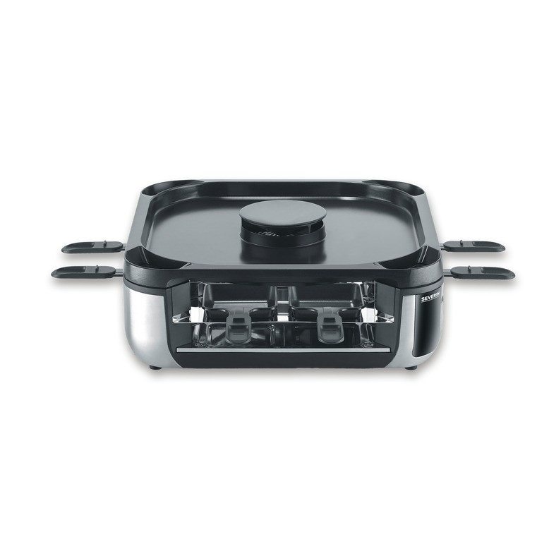 Severin Gourmetstel RG2379 SEVENTO Racletteset Zwart