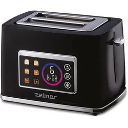Zelmer ZTS8065, Toaster, Schwarz, Silber