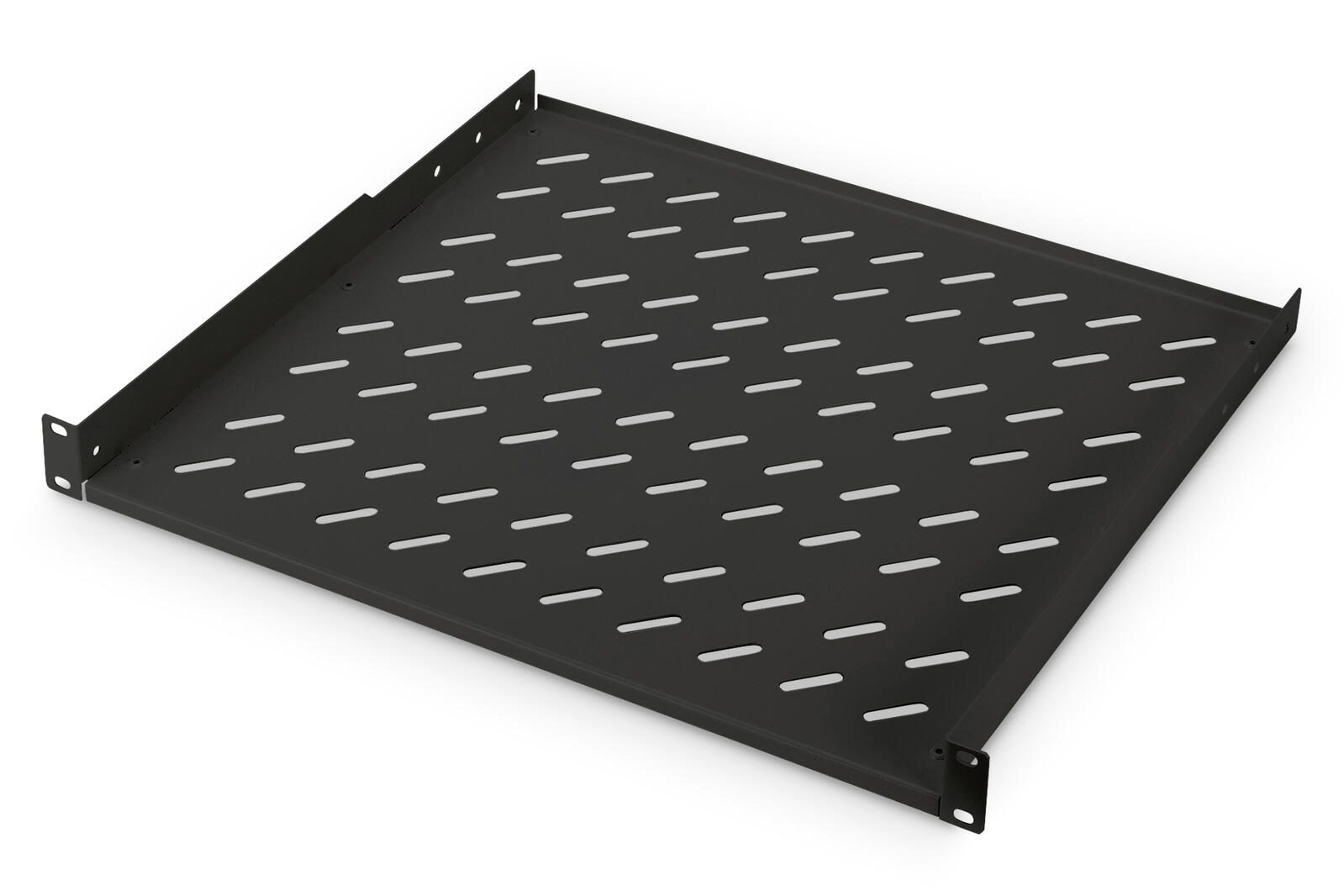 Digitus Fachboden 19"-Schränke festeinbau ab 600mm Tiefe bis 15kg 1HE RAL9005 schwarz DN-19 TRAY-1-400-SW