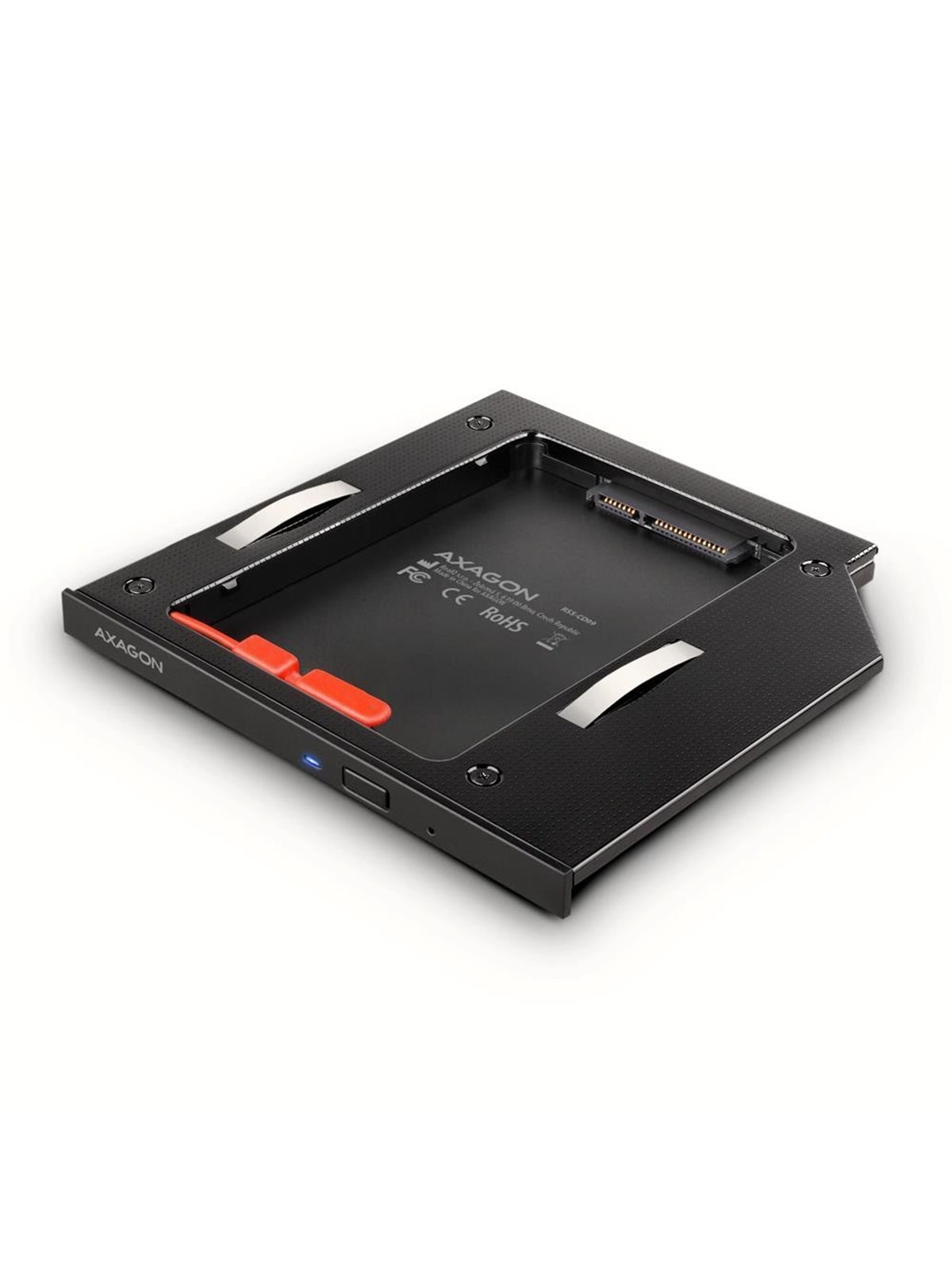 AXAGON Optisches Laufwerk-Caddy für 2.5" SATA SSD/HDD