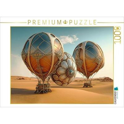CALVENDO Puzzle Heißluftballons in der Wüste | 1000 Teile Lege-Größe 64x48cm Foto-Puzzle für glückliche Stunden
