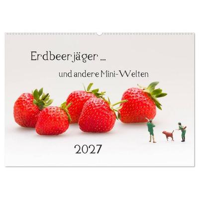 Erdbeerjäger... und andere Mini-Welten (Wandkalender 2027 DIN A2 quer), CALVENDO Monatskalender