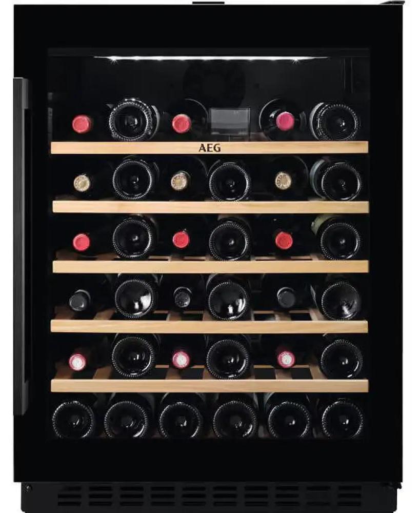 AEG AWS4052B5B, Weinkühler mit Kompressor, Integriert, 52 Flasche(n), 60 W, Schwarz, Schwarz