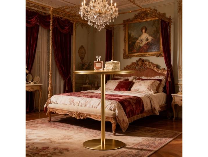 Table Simple en fer forgé brillant ou mat en option salon loisirs chevet Mesas chambre Table ronde bureau à domicile Table basse