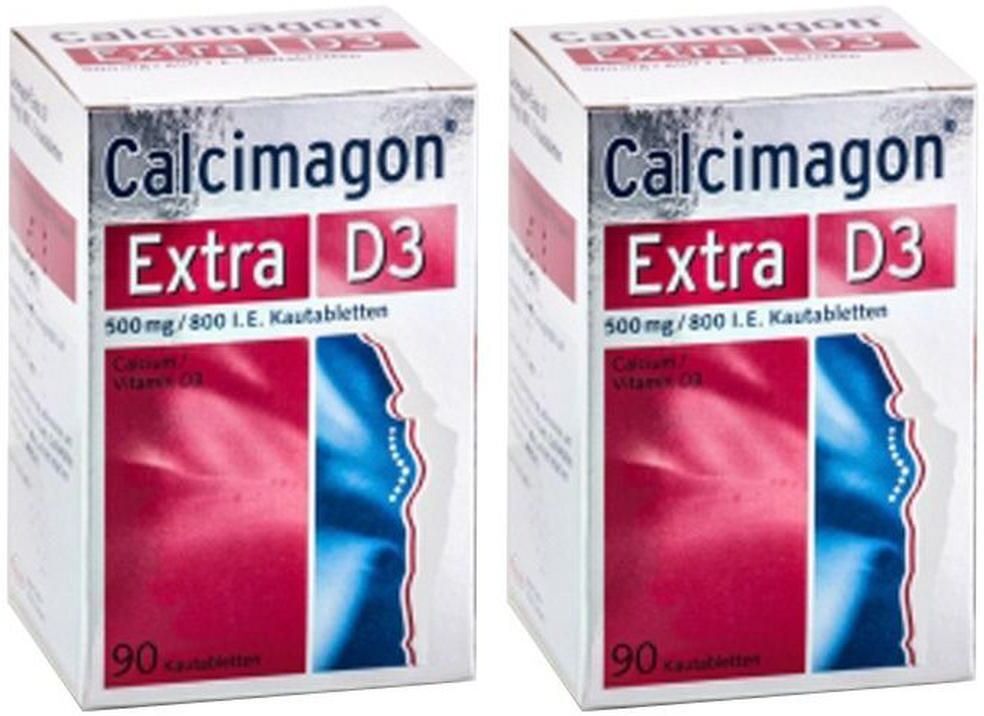 Calcimagon Extra D3 Kautabletten 2x 2x90 St