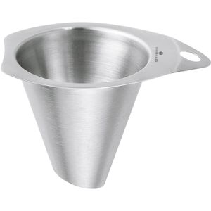 Zassenhaus Trichter 036992, silber, Ø 5 cm, aus Edelstahl, für Pfeffer- und Salzmühlen