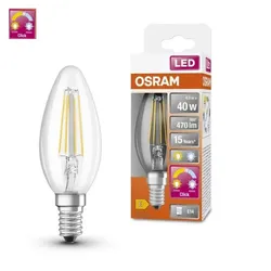 OSRAM E14 LED Biorhythmus fördernd in Kerzenform klar FILAMENT 4W wie 40W RELAX & ACTIVE - Unterstützt den Biorhythmus