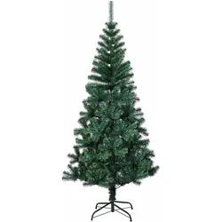 vidaXL, Weihnachtsbaum, Nova (mit LEDs &silbernen Kugeln) (120 cm)