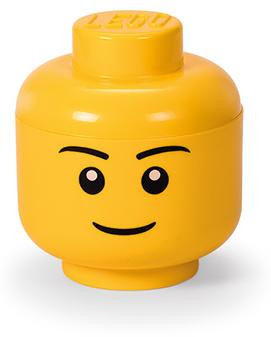 LEGO Opbergkop Storage Head Boy, maat S, 2 liter, geel
