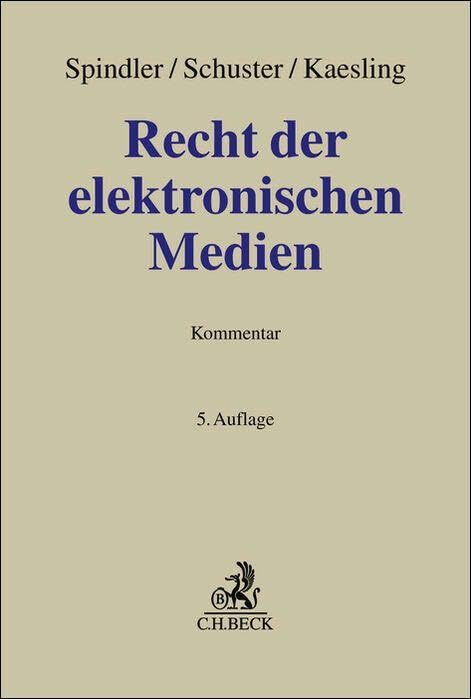Recht der elektronischen Medien: In 2 Bänden (Grauer Kommentar) - Preis vom 01.10.2026 17:08:56 h