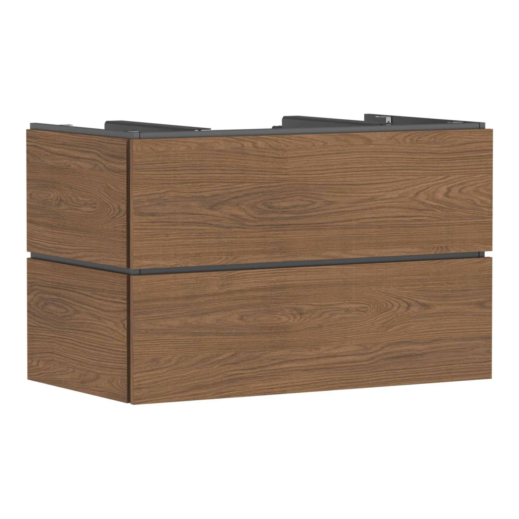 hansgrohe Waschtischunterschrank Xilesa E 2 SchKa. m PushO., 980x550mm, Ei kasch (54302550)