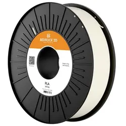 Bedrock 3D PLA-0003a250 PLA White 1.75 mm 2.500 g Filament PLA 1.75 mm 2500 g W (PLA, 2500 g, 1.75 mm), Filament, Weiss