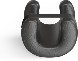 The Handy Homestead Premium Ergonomic Cervical Pillow For Neck & Shoulder Pain Relief black
