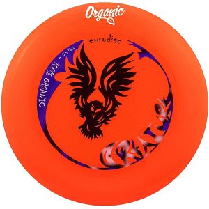 eurodisc Wurfscheibe Ultimate Creature Organic, Wettkampfscheibe, 175g, orange mit Motiv, Ø 27,5cm