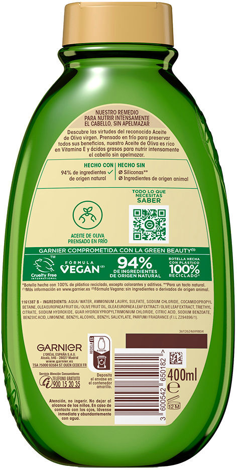 Garnier Original Remedies champú oliva mítica 400 ml