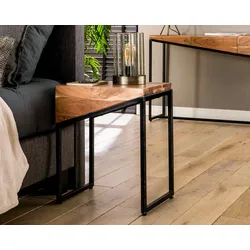 designline »Schubert« Massivholz Nachttisch 2er-Set 45x55x35 cm