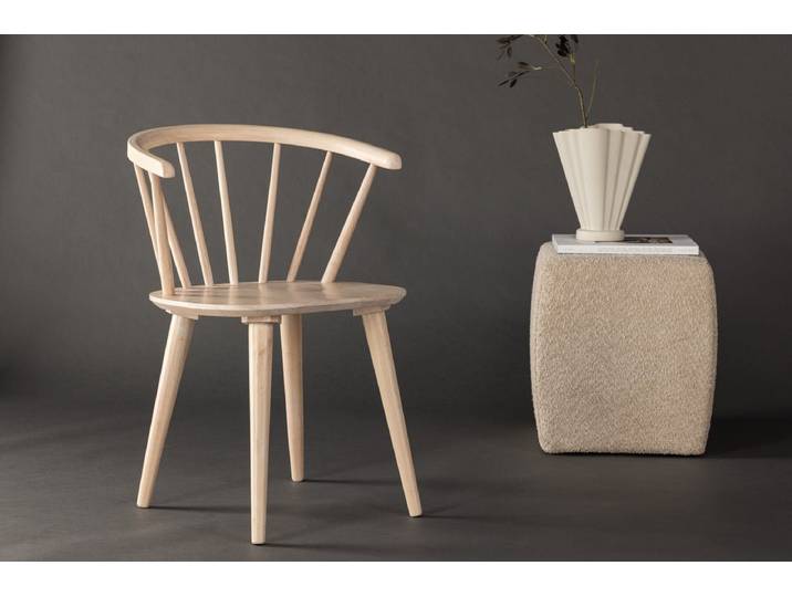 2er Set - Stuhl Belissima, skandinavisches Design in 5 Farben - Beige - Luxusbetten24