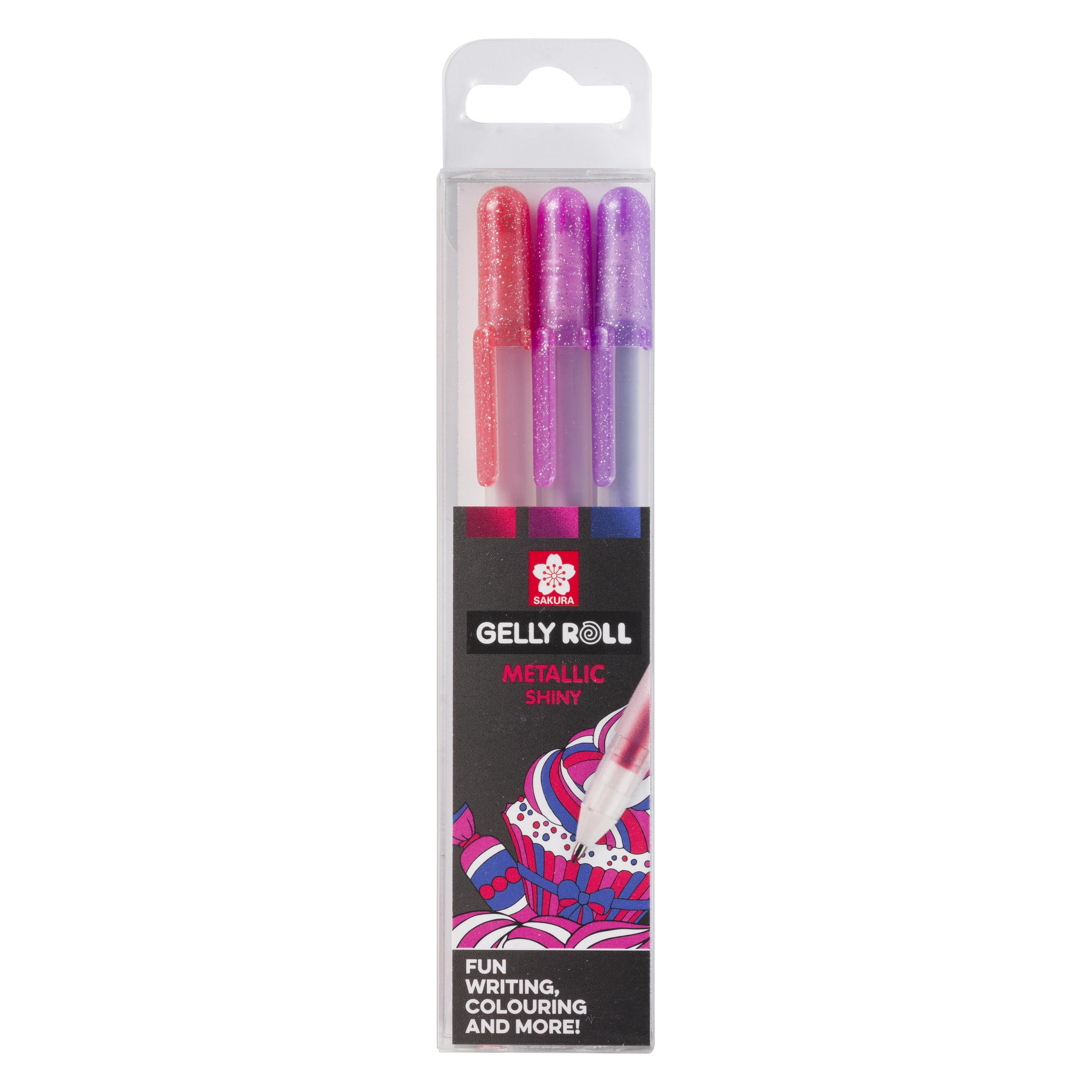 Sakura GELLY ROLL - Gelschreiber "Metallic" (3x) (POXPGBMET3A)