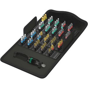Wera Bitset Bit-Safe 61 BiTorsion 1, 05057441001, 61-teilig, Schlitz, Kreuz, Torx, Innensechskant