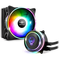 Spirit Of Gamer Kit Watercooling Liquidforce Cooler RGB 120mm (Noir), CPU Wasserkühler, Schwarz
