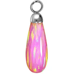 Synthetischer Opal Anhänger für Clicker TROPFEN