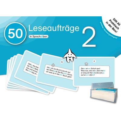 50 Leseaufträge 2 in der Box in Sprechsilben, Nonbook von Sternchenverlag GmbH,Katrin Langhans, Sternchenverlag, 978-3-946904-78-6