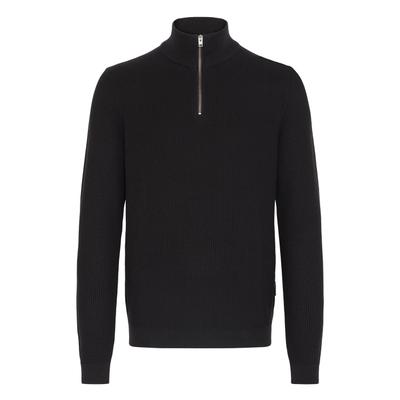 Troyer CASUAL FRIDAY "Troyer CFNoar", Herren, Gr. XL, schwarz (schwarz beauty), Obermaterial: 100% Baumwolle CO., Pullover Troyer