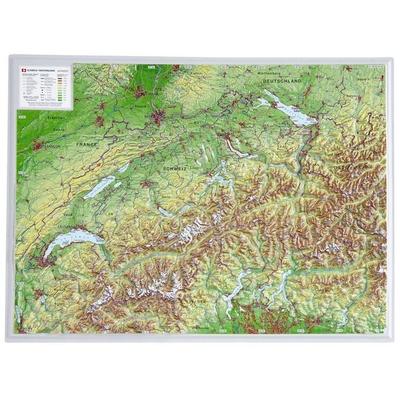 Schweiz 1 : 1 000 000, Karte von Andre Markgraf,Mario Engelhardt, GeoRelief