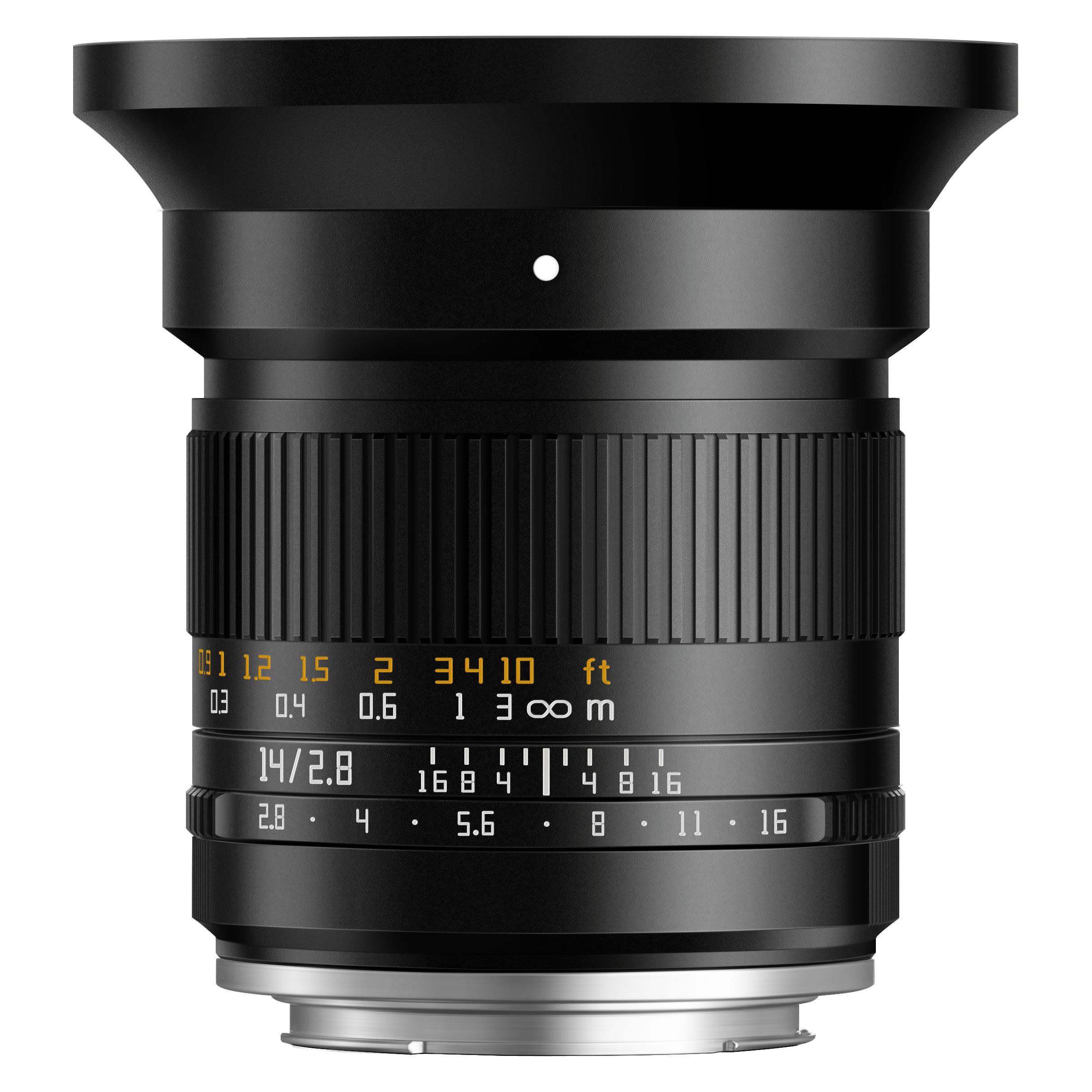 TTArtisan 14mm F2.8 Sony E (Sony E, Vollformat) (F1428-E-B)