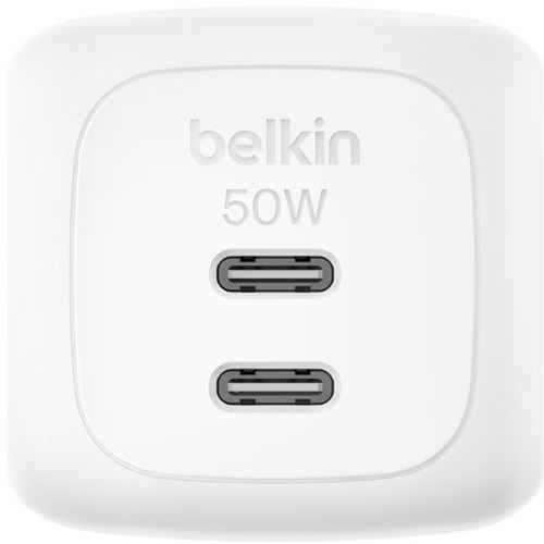 BELKIN BOOSTCHARGE 50W DUAL USB-C LADE POWER DELIVERY UND PPS WEISS