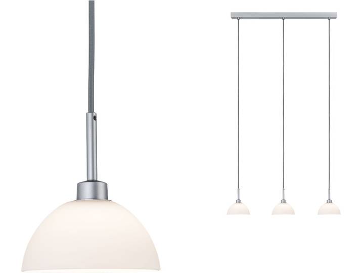 Paulmann Lampe suspendue Parana à 3 flammes blanc/chrome mat